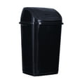 thumbnail image 1 of Superio Large Kitchen Trash Can 13 Gallon Black Swing Top Trash Can with Lid, 52 Qt, 1 of 7
