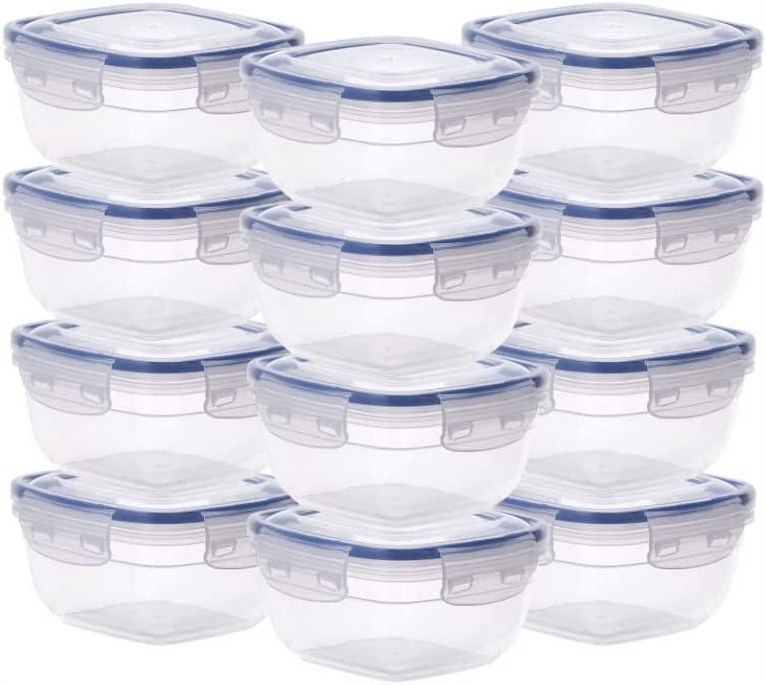 Superio Large Plastic Food Storage Container, with Airtight Lid for Pantry-  (2.5 Quart) Microwave, Dishwasher and Freezer Safe, BPA Free Plastic