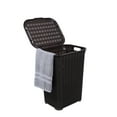 thumbnail image 1 of Superio Laundry Hamper with Lid Brown, 50 Liter Knit Laundry Hamper Basket, 1 of 8