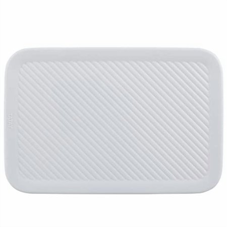 Superio Lid for Decorative Plastic Open Home Storage Bins Organizer Baskets, Medium White Smoke - for Organizing Closet Shelves Drawer Shelf - Ribbed Collection 5 Liter