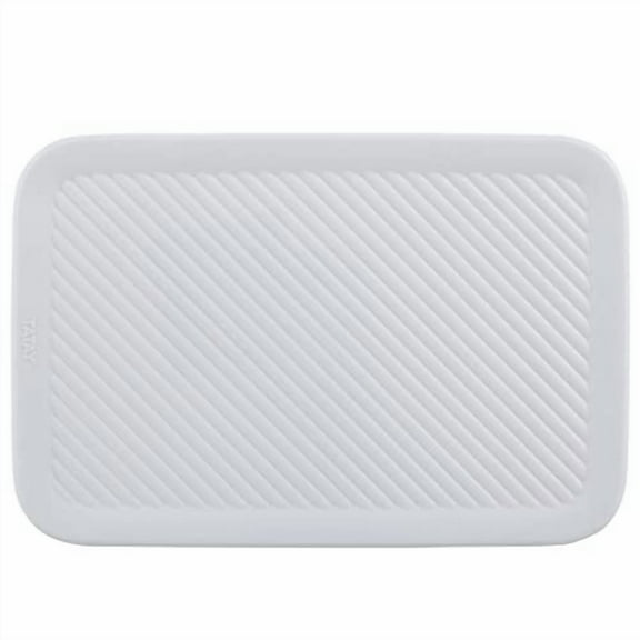 Superio Lid for Decorative Plastic Open Home Storage Bins Organizer Baskets, Medium White Smoke - for Organizing Closet Shelves Drawer Shelf - Ribbed Collection 5 Liter