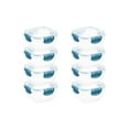 thumbnail image 1 of Superio Lock and Fresh Airtight Food Storage Containers with Lids for Kitchen Pantry Organization , BPA Free, Lunch, and Meal Prep Plastic Containers, 16 oz. Square Sealed Container, Blue, 8 pack, 1 of 7