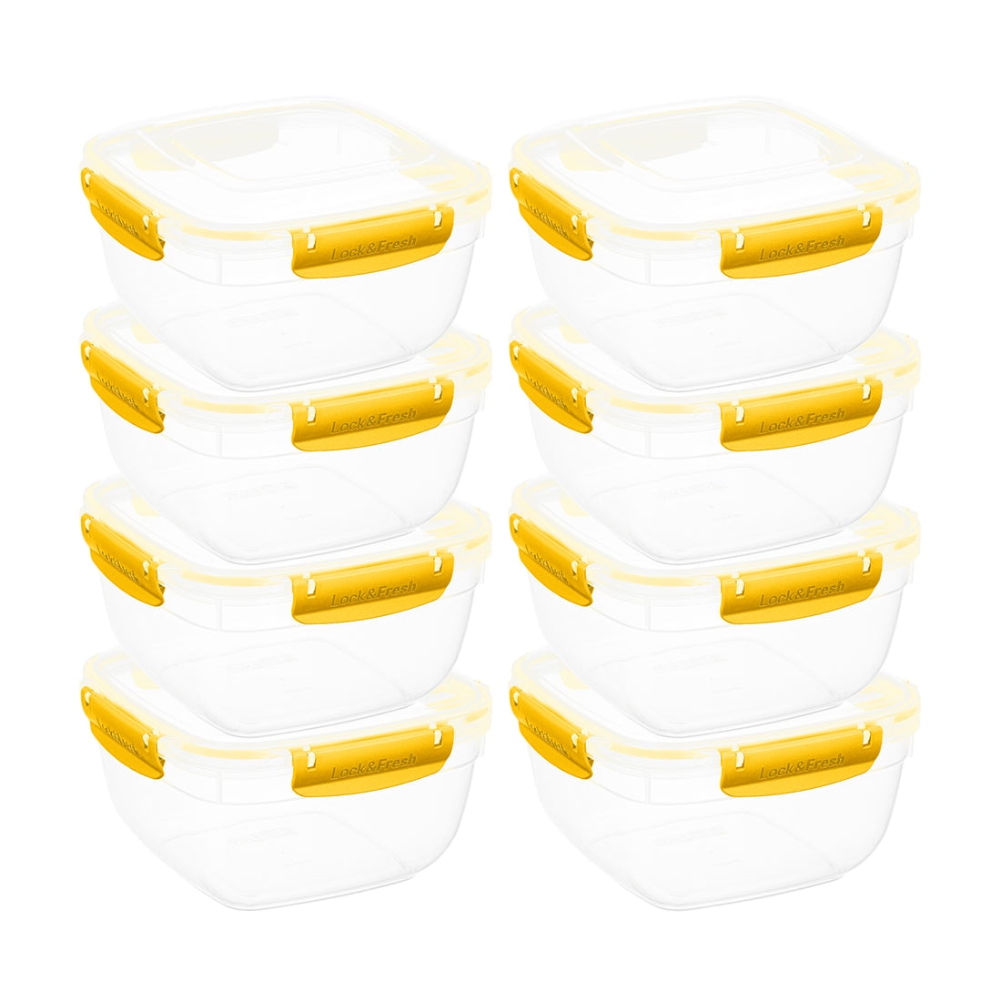 Superio Airtight Food Storage Containers - 12 Pack, 4.2 Qt Each, BPA-Free Plastic, Leakproof & Stackable