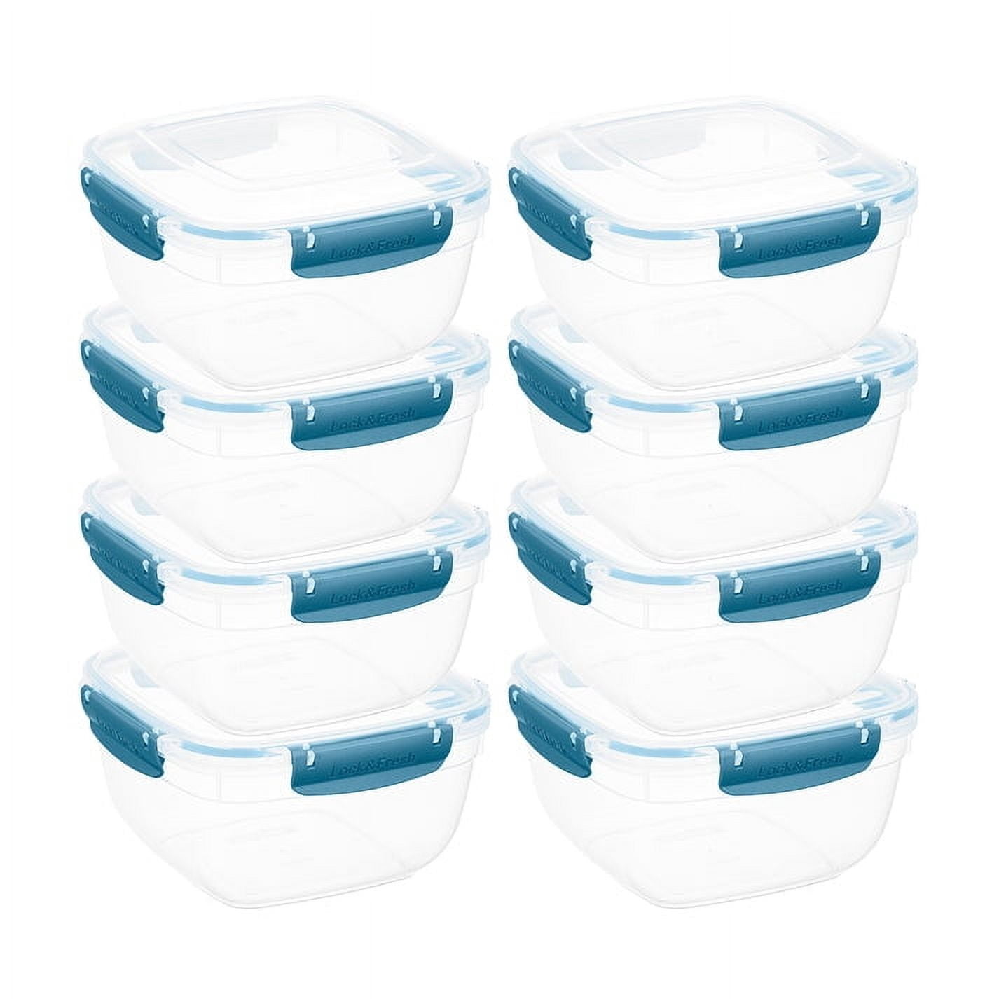 Superio Lock and Fresh Airtight Food Storage Containers with Lids for ...