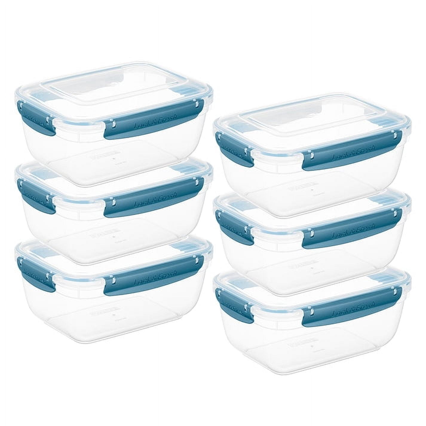 80container Superio Lock and Fresh Airtight Food Storage Containers with Lids for ...