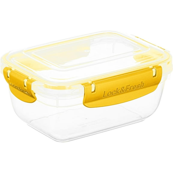 Superio Brand Superio Airtight Food Storage Container with Leakproof Lid 27 Oz - Yellow