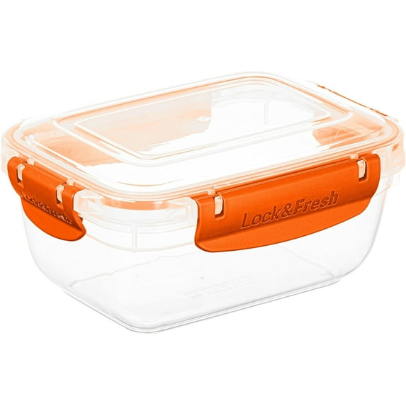 Superio Brand Superio Airtight Food Storage Container with Leakproof Lid 27 Oz - Orange