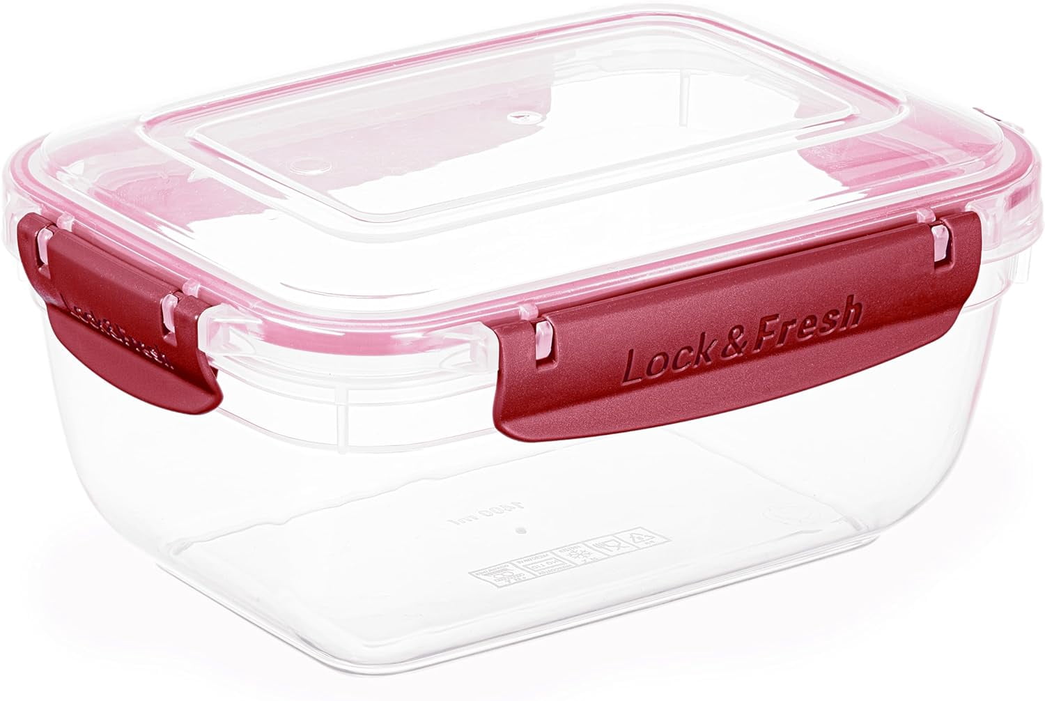 Superio Brand Superio Airtight Food Storage Container with Leakproof Lid 48 Oz - Red