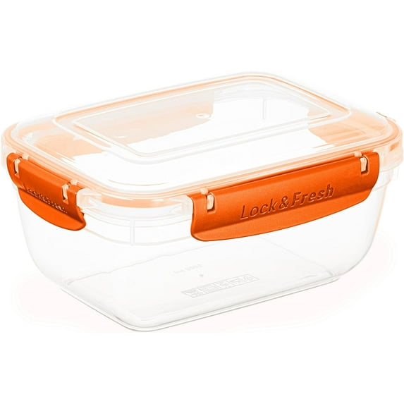 Superio Brand Superio Airtight Food Storage Container with Leakproof Lid 48 Oz - Orange