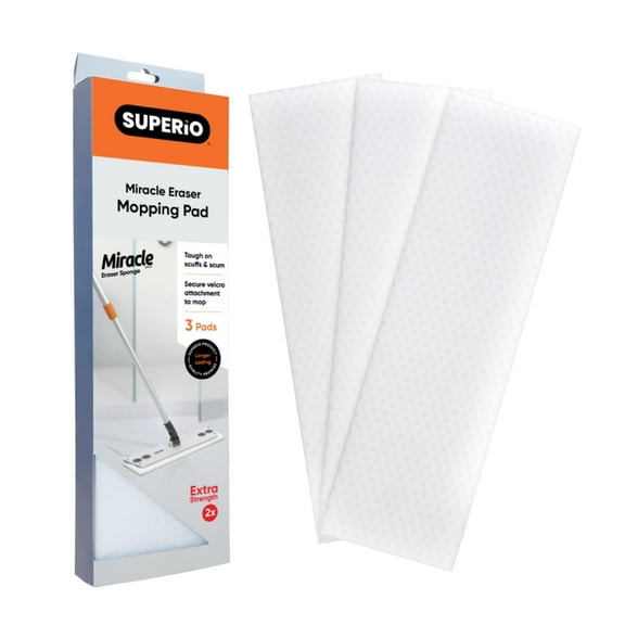 Superio Magic Eraser Mop Refill - Miracle Eraser Sponge Mopping Pad