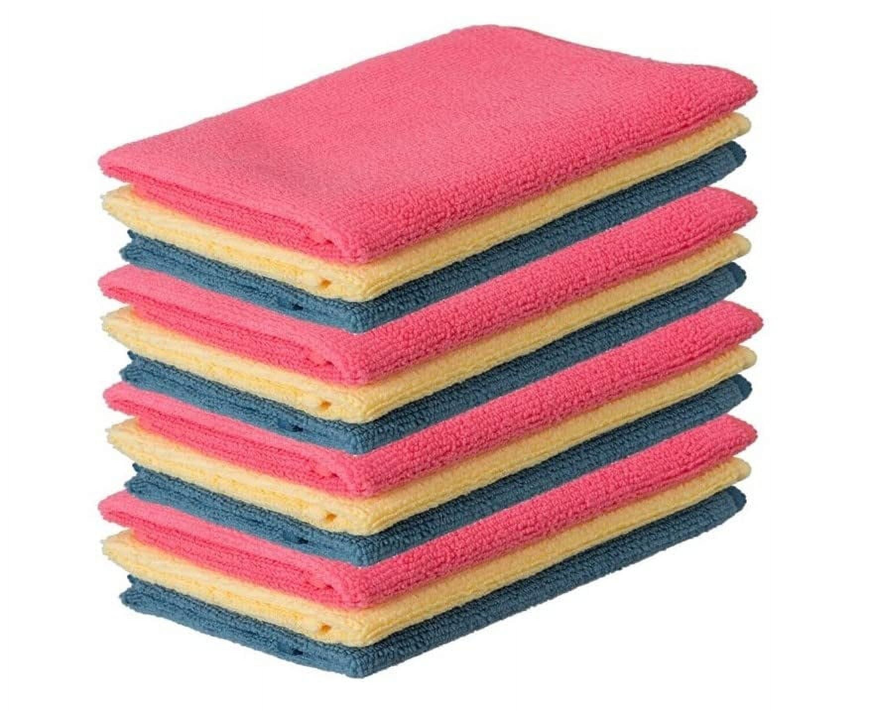 Vileda Professional | PVA Microfiber Cloth Red | All Purpose Cleaning  Shammy | Synthetic Chamois Towel | Smooth & Absorbent Materials | 5 Pack