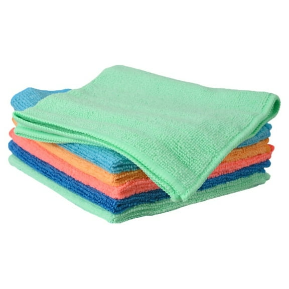 Superio Microfiber Cleaning Cloth for Cars, Kitchen Cleaning Cloths, 16" Micro Fiber Towels for House, Bathroom Absorbent All-Purpose Streak-Free lint-Free Wash Cloths (2 Pink, 2 Blue, 2 Orange)