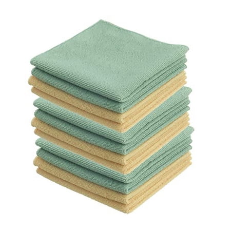 Superio Microfiber Cloths for Cleaning 12'' Washcloths For Auto, Home, And Office