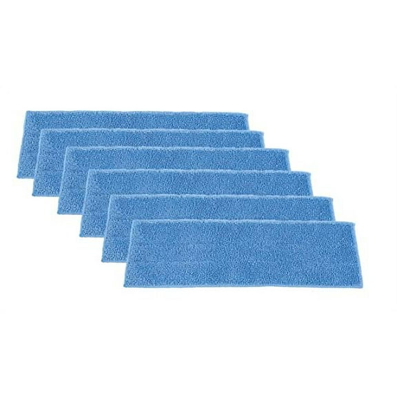 Superio Microfiber Mop Replacement Head, 16 inch Damp Mop Pad Refill for Miracle Mop Dusting and Spray Mop, attaches to Velcro mop(6 Pack)