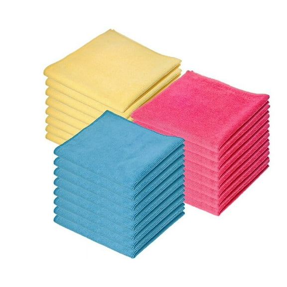 Superio Microfiber Wash Clothes,12"x12" (24 Pack)Home Cleaning, Auto Spa Car Wash, Residential, Commercial, Industrial