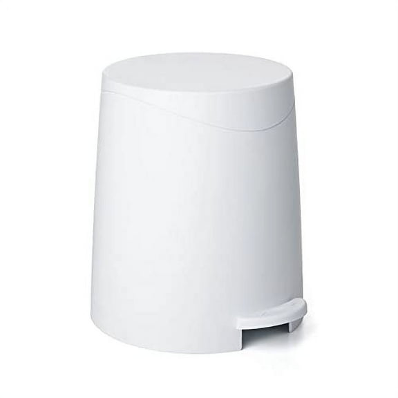 Superio  Mini 3 L Step-on Trash Can - N/A White