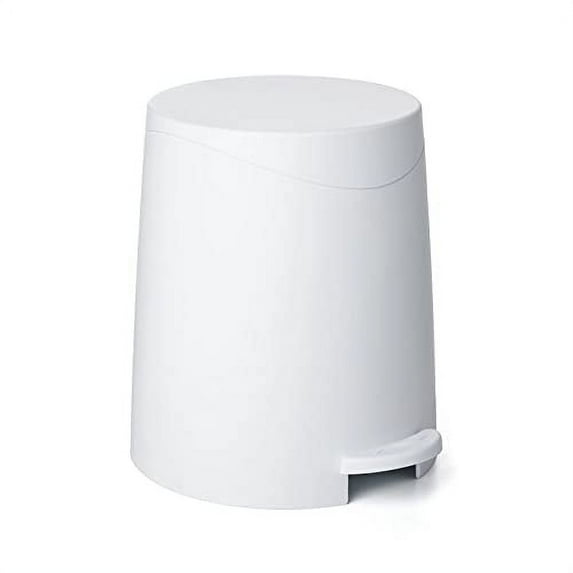 Superio Mini 3 L Step-on Trash Can - N/A White