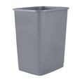 Superio Mini Desktop Trash Can with Swing Top Lid Portable Plastic