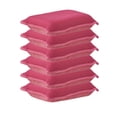 thumbnail image 1 of Superio Miracle Microfiber Dish Sponge 6-Pack, Non-Scratch, Reusable - Red, 1 of 4