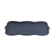 Superio Multi Purpose Boot & Shoe Tray, Protects Floors from Water and Dirt Waterproof for All Weather Indoor or Outdoor Use, 29.75 x 15 Round, Black