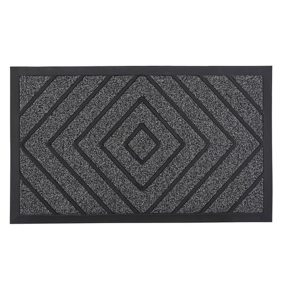 Superio  Non-Slip Doormat for Entry, 18" x 30", Waterproof, Mat Grey