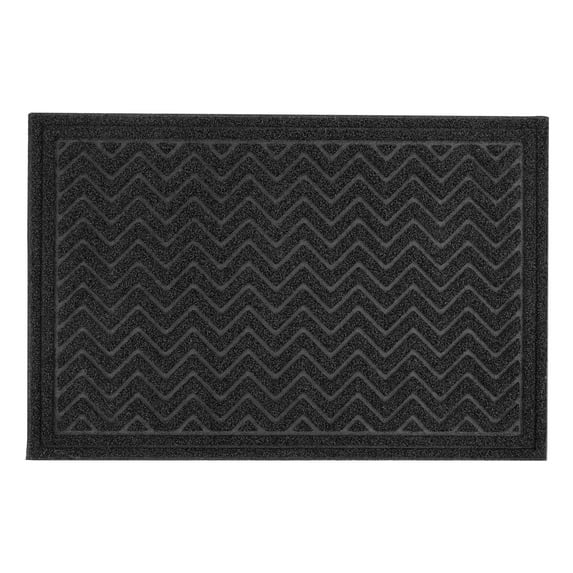 Superio Non-Slip Doormat for Entry, 24" x 35", Waterproof, Mat - 24" x 35" Black