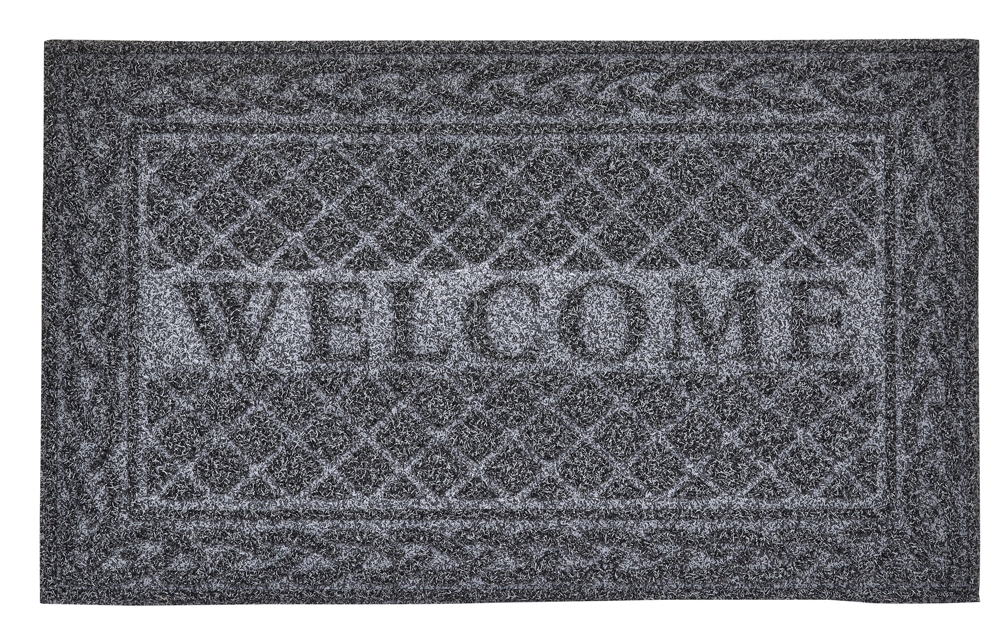 Superio  Non-Slip Welcome Doormat for Entry, 18" x 30", Waterproof, Mat Grey