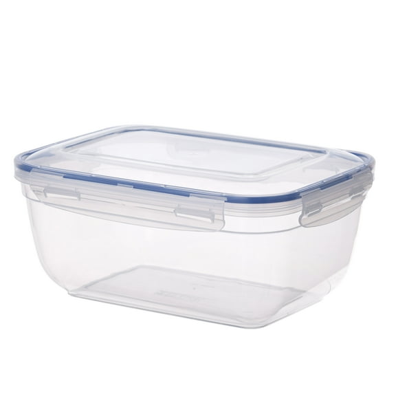 Superio Plastic Food Storage Container with Airtight Lid - 10 Cup, 80 Oz, BPA Free, Leakproof, Stackable Sealed Container for Organizing- Microwave, Dishwasher and Freezer Safe, Clear