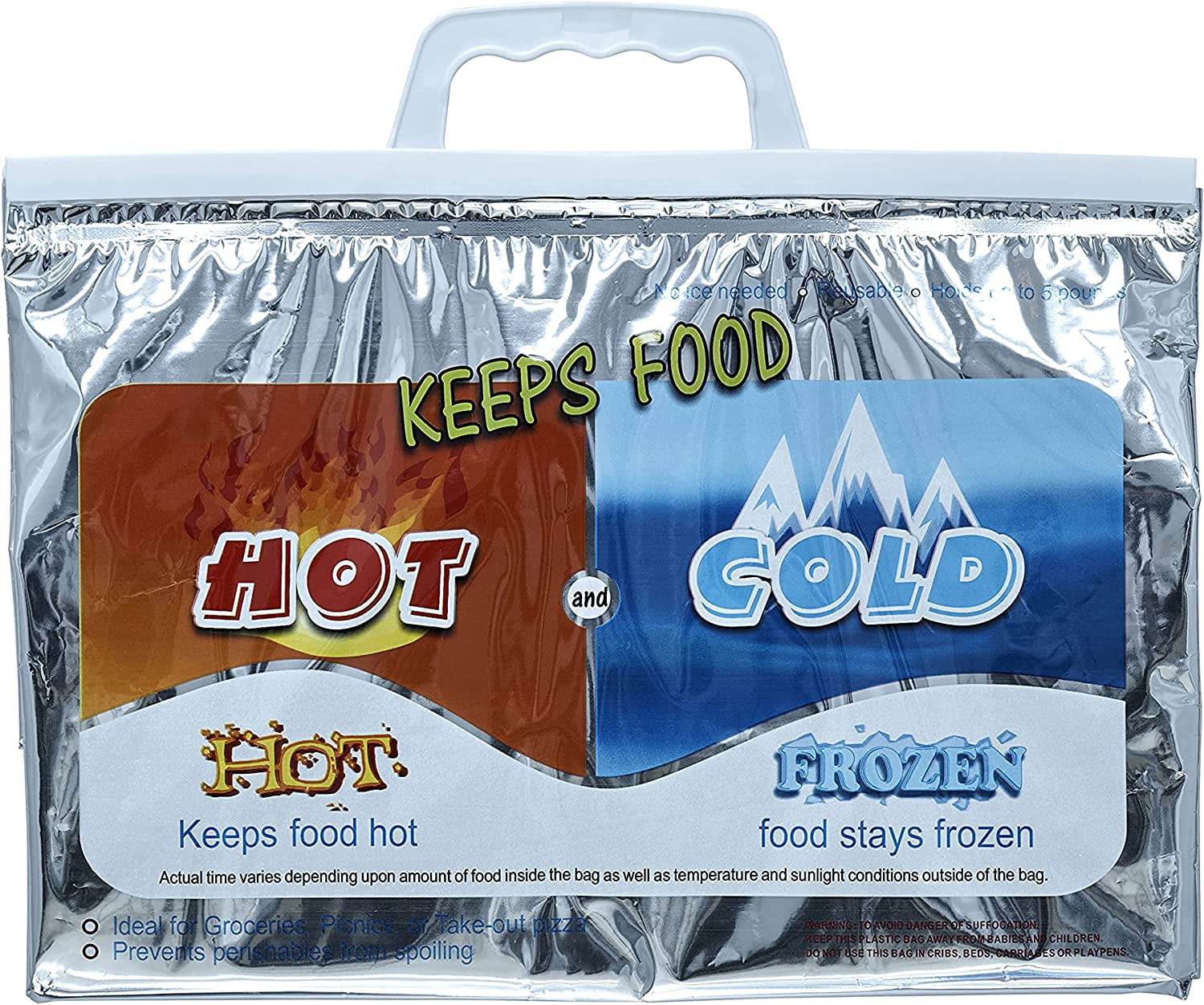 XLarge Hot Cold Bag Insulated Thermal Cooler Grocery Size Food Storage  Carry Bag, 1 - Kroger