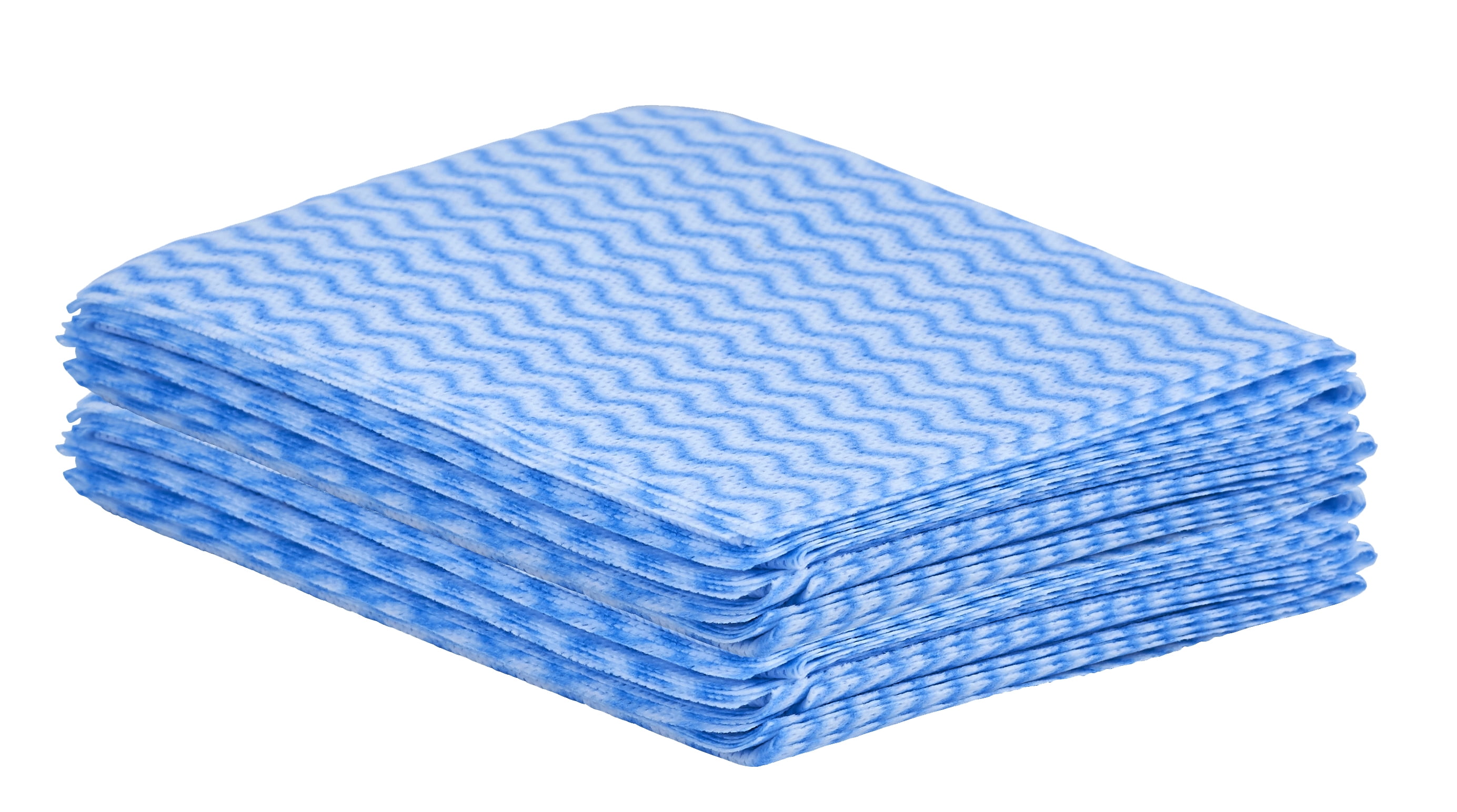 RW Clean Blue 100% Viscose All-Purpose Wipe - Biodegradable - 23 1/2 x 11  3/4 - 100 count box