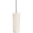 thumbnail image 1 of Superio Ribbed Collection - Eco-Friendly Decorative Plastic Toilet Bowl Brush and Holder Set, (1 Pack) Cleaner Scrubber for Bathroom, 1 of 7