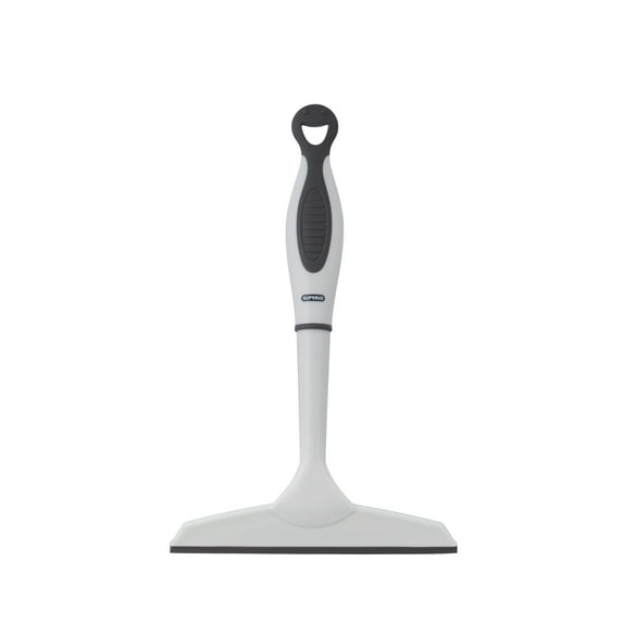 Superio Rubber Squeegee, Streak Free All Purpose Window Squeegee, Comfort Grip Handle and Hanging Hook (Grey, 6 Inch)