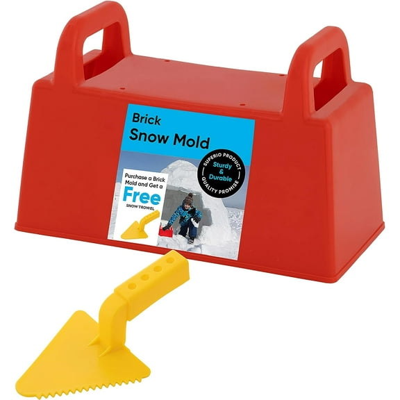 Superio Sandcastle Building Kit Snow Brick Maker Sand Castle Molds Snow Sand Beach Toys for Kids and Adults Igloo Snow Block Form for Snow Forts or Sandbox Play Sand Toys Outdoor Fun Beach Essentials