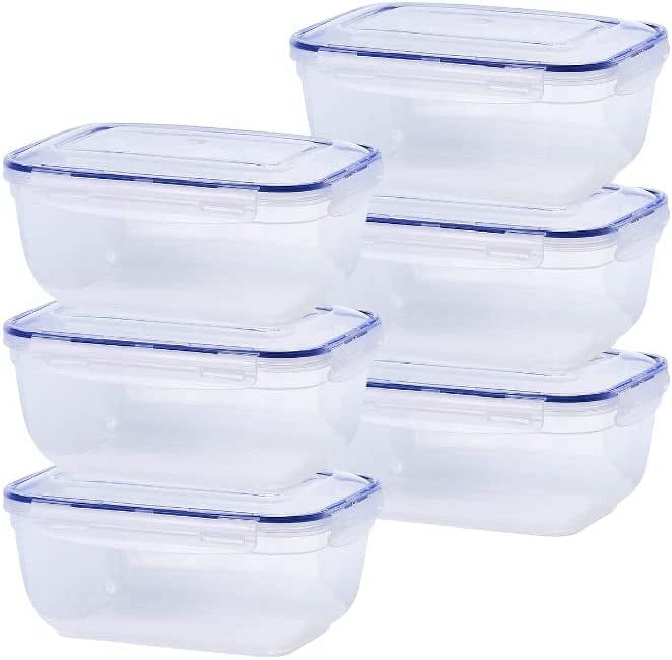 Mainstays 28 oz 2-Compartment Rectangular Black Container with Clear Lid,  50 Pack - Re-usable Microwave, Freezer and Dishwasher Safe, BPA Free Food  Storage Jars & Containers 