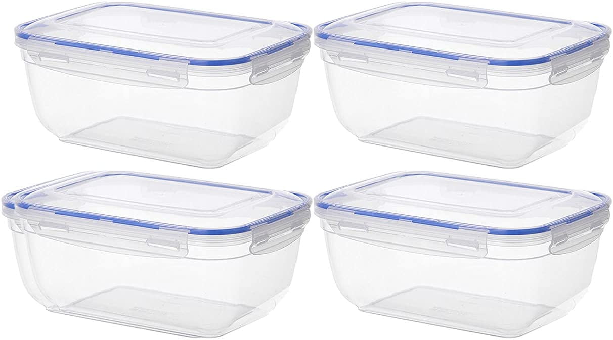 Superio Sealed Food Storage Containers, 10 Cup, 80 Oz, Airtight Leak ...