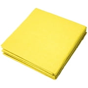 Superio Shammy Cloth, 3-Pack Yellow Scratch Free Towel Cloth 16x16