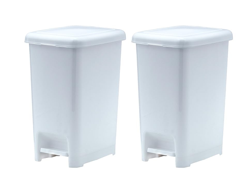 Superio Slim Trash Can With Foot Pedal – 6.5 Gallon Step-On