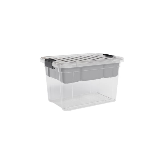 Superio Small Storage Container Organizing Bin with Removable Tray Deep Plastic Tools, Sewing, Crafts Box, 4.75 Qt.