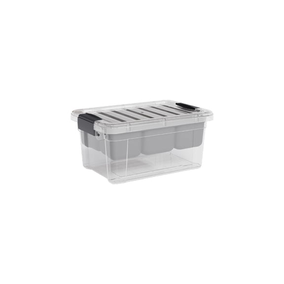 Superio Small Storage Container Organizing Bin with Removable Tray Plastic Tools, Sewing, Crafts Box, 3.5 Qt.