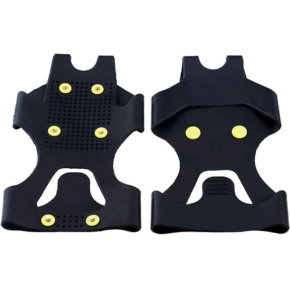 Superio Snow Ice Cleats, Easy Slip-On Grip Rubber, 6 Anti-Slip Studs Protection, Size X-Large.