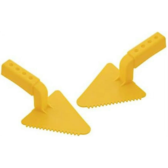 Superio Snow Plastic Trowel for Kids Sand Smoother Toy Snow Sand Beach Toys for Kids- Snow Fort Building Tool for Children, Plastic Spade for Snow (Yellow Triangular)