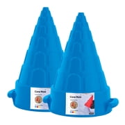 Superio Snow Sand Beach Toys Snow Igloo Sand Castle Mold Shaper, 2 Blue