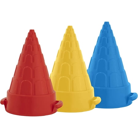 Superio Snow Sand Beach Toys Snow Igloo Sand Castle Mold Shaper, Red, Blue, Yellow