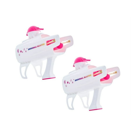 Superio Snow Sand Beach Toys Snowball Launcher Blaster Gun, 2 Pink