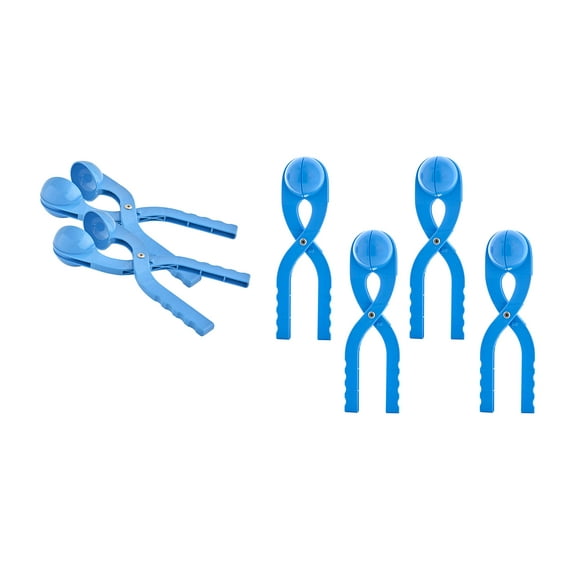 Superio Snowball Makers for Kids, Outdoor Winter Fun Toys, Perfect Snow Ball Shape Maker for Kids and Adults (6 Pack, Blue)