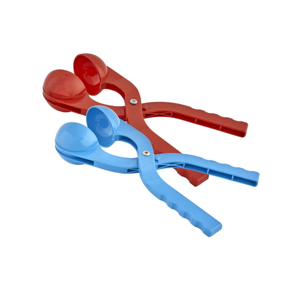 Superio Snow Sand Beach Toys Snowball Maker for Kids Outdoor Fun, Red/Blue 2 pack