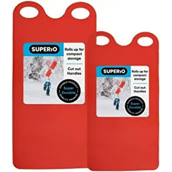 Superio Snow Slider Mat, Flexible Snow Sled Flying Carpet, Roll up Sleds for Kids and Adults 36" and 54" Lightweight Plastic Snowboard Sled