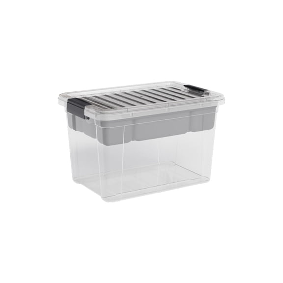 Superio Storage Container Organizing Bin with Removable Tray Deep Plastic Tools, Sewing, Crafts Box, 8.75 Qt.
