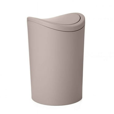 Superio  Swing Top Bathroom Trash Can Tan