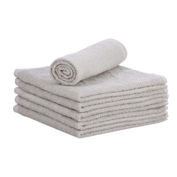 Superio Terry Towel grey 100% Cotton 12" Cleaning Rags, Multi Purpose Wash Cloths